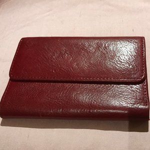 Wilsons Leather red wallet-EUC